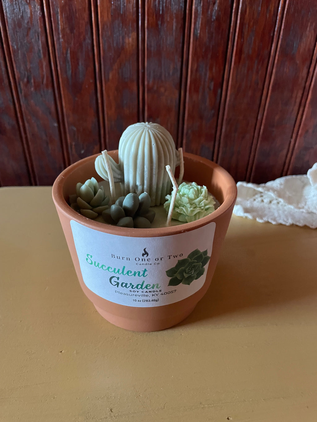 Succulent Garden Soy Candle