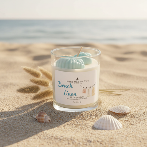 Beach Linen Candle - Coastal Lifestyle