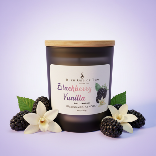 Blackberry Vanilla Candle Brightened