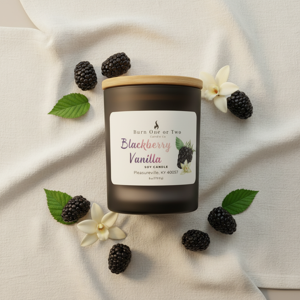 Blackberry Vanilla Flat Lay