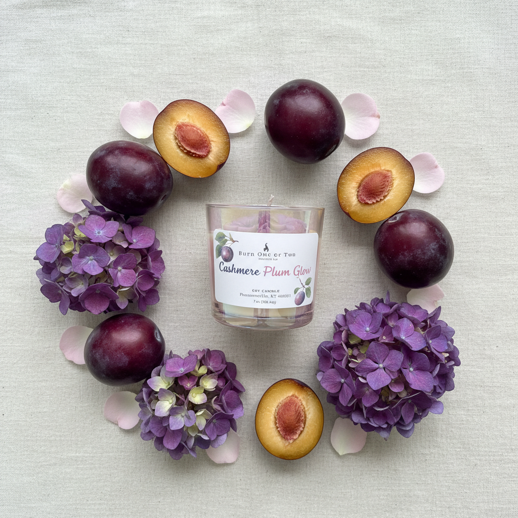 Cashmere Plum Glow Flat Lay