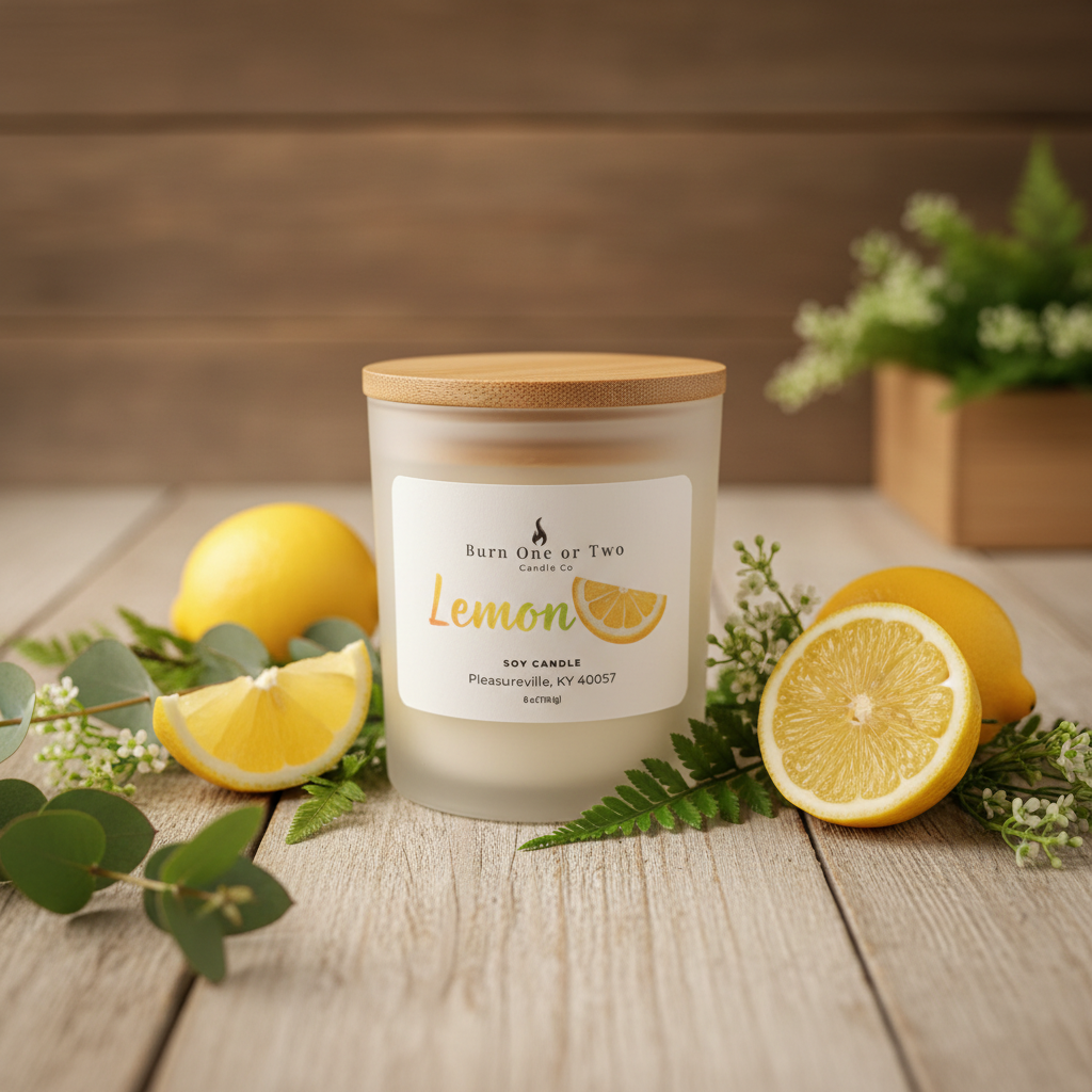 Lemon Candle - Natural Setting